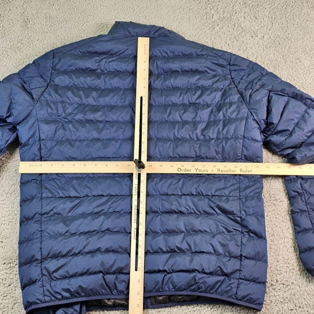 Uniqlo Jacket Mens Large Blue Ultra Light Down Puffer Packable Lightweight - Picture 9 of 12